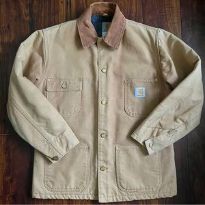 Vintage 2000’s Carhartt C01 Duck Cloth Blanket Lined Chore Coat